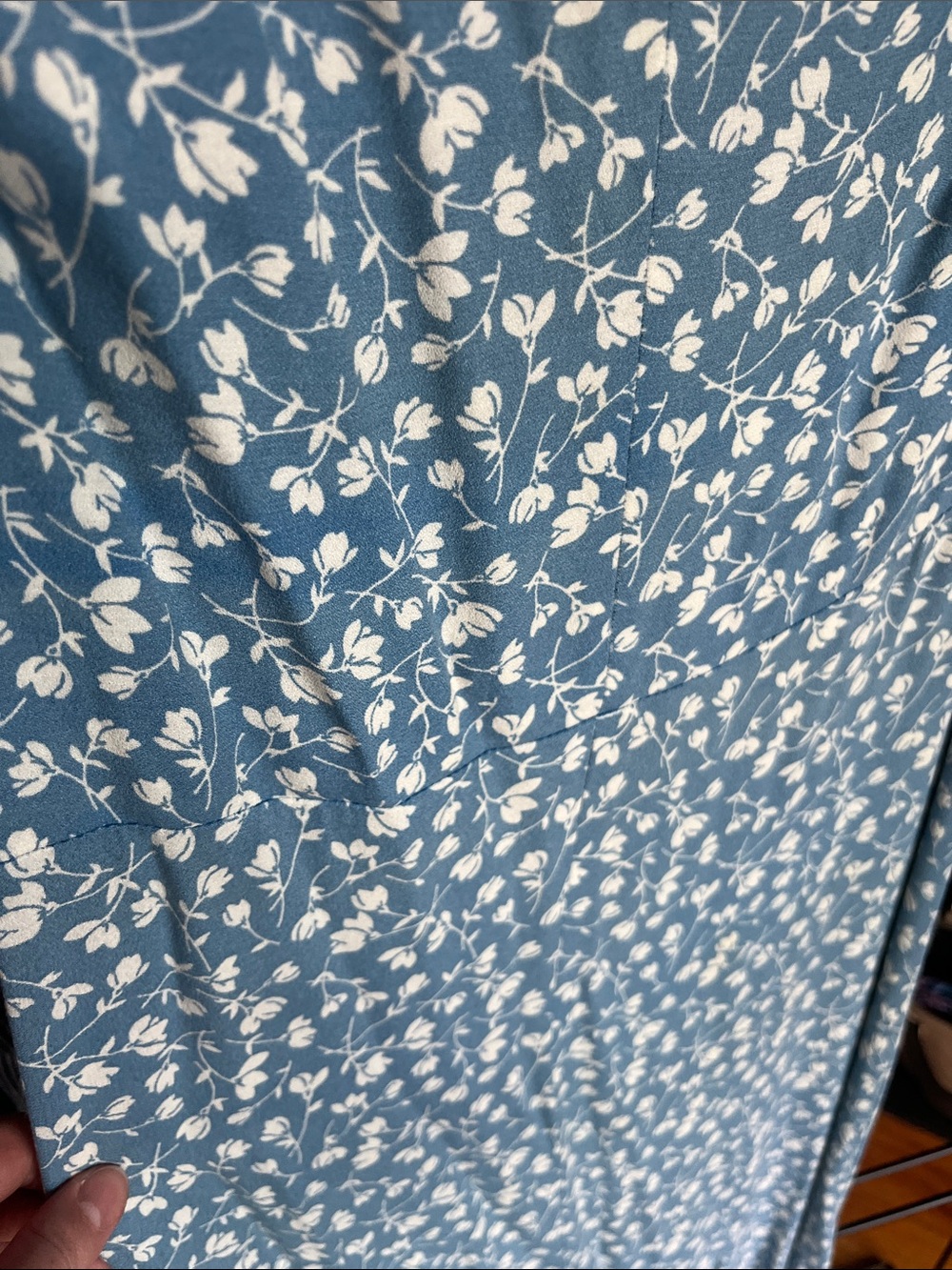 Reformation Baxley Marie Blue Floral Midi Dress - Picture 8 of 8